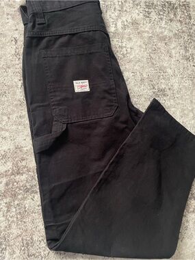 Men’s size 33x30 baggy carpenter pants black old navy
